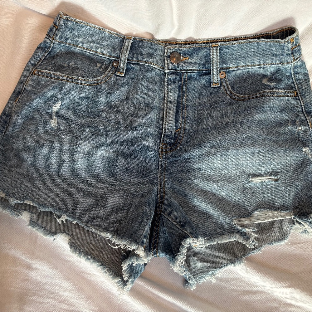 Aerie Blue Jean Shorts